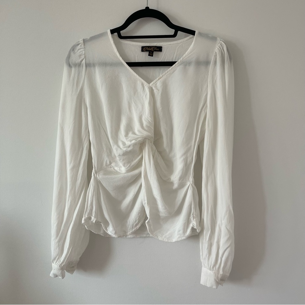 White Long Sleeve Blouse